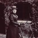 Woman with bicycle